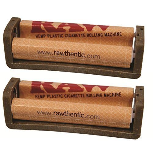 Raw Natural Rolling Papers Hemp Plastic Cigarette Rolling Machine, 79mm 1 1/4 Inch Size (2 Pack) - Image 3