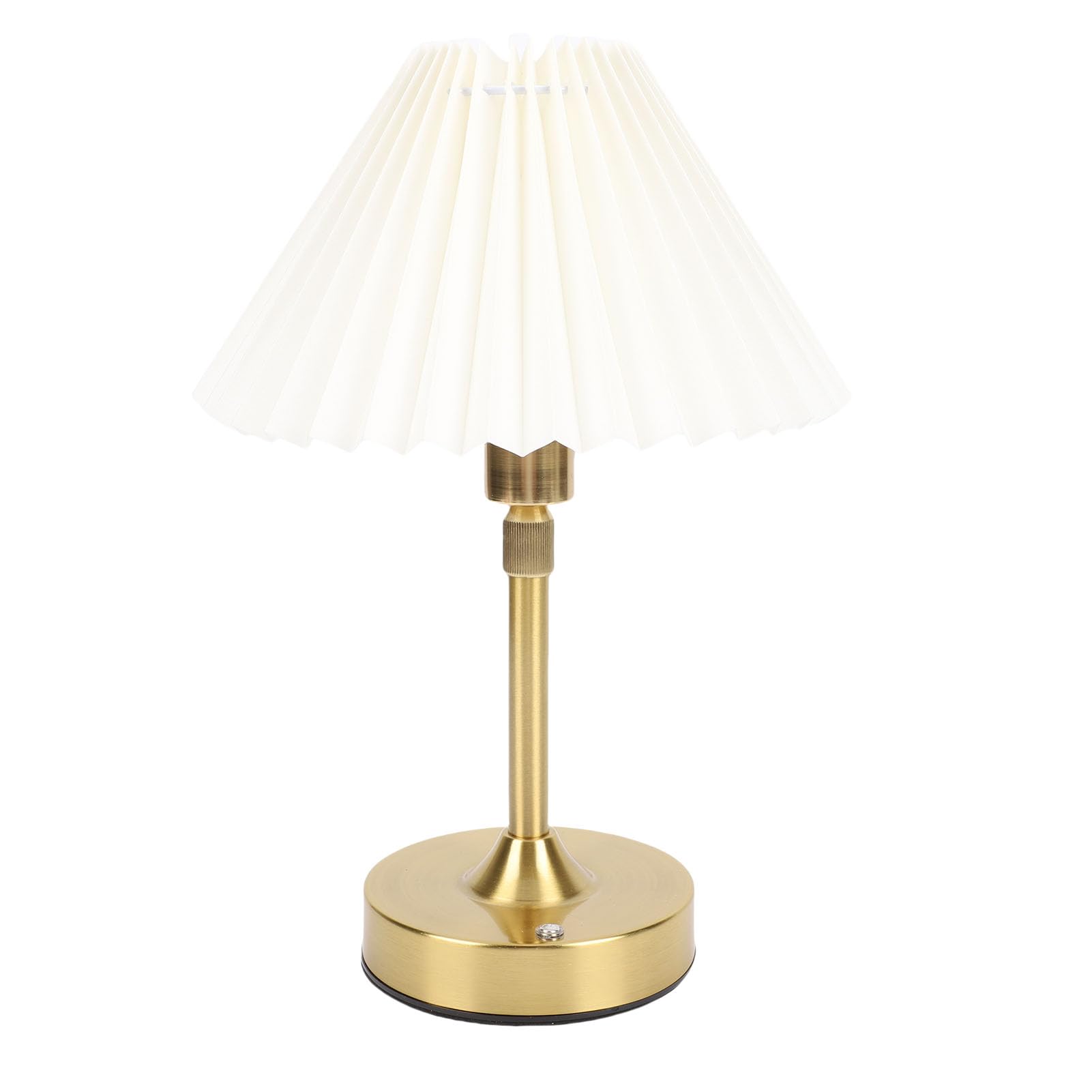 Jelquix Cordless LED Table Lamp with Fabric Shade, Rechargeable Vintage Bedside Lamp, 2700K Warm Light with Stepless Dimming, Ideal for Bedroom Living Room