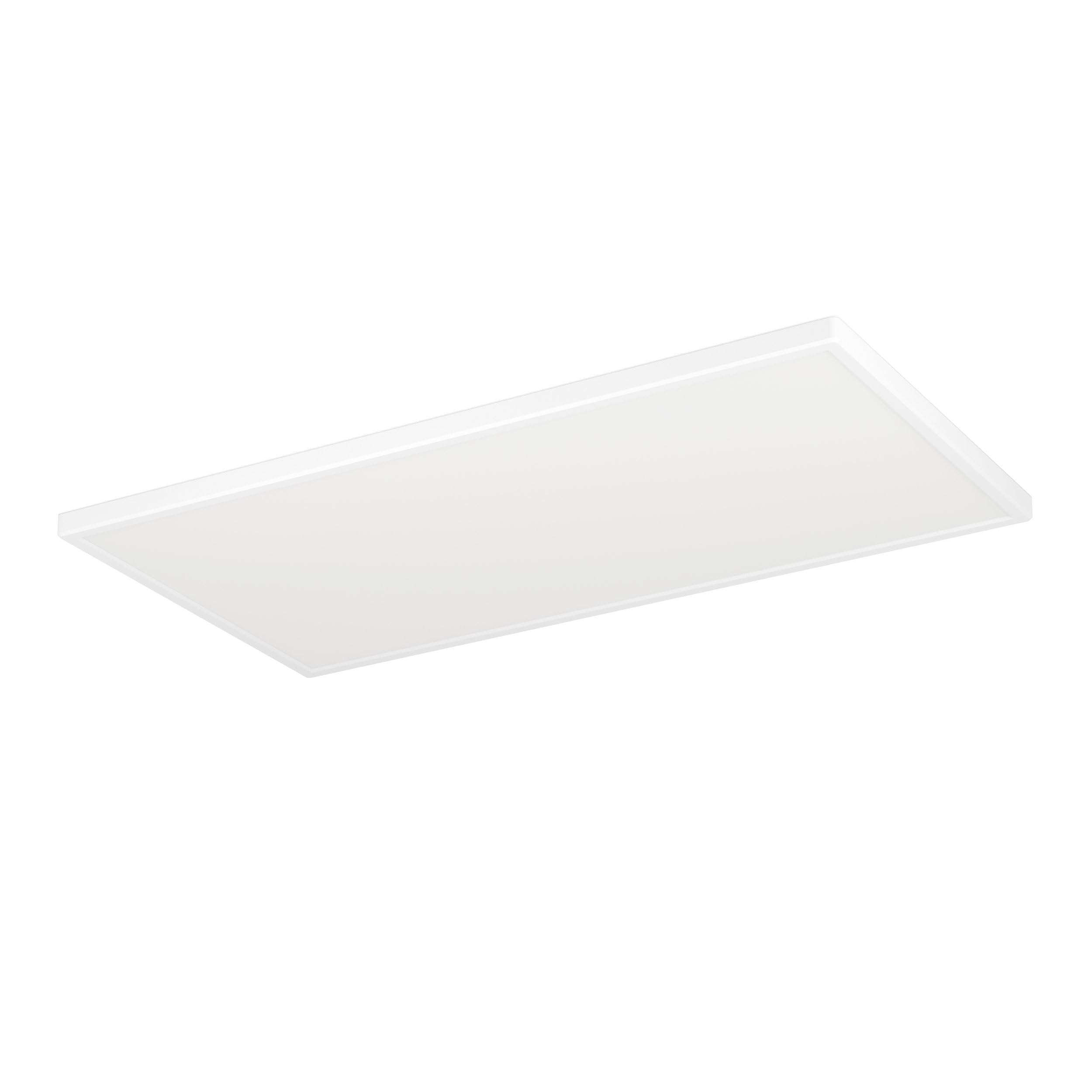 Eglo Connect.z Smart Home LED Bathroom Ceiling Light Rovito-Z, ZigBee, app and Alexa Voice Control, Warm White-Cold White, RGB, dimmable Ceiling lamp, White, IP44, 57x30 cm