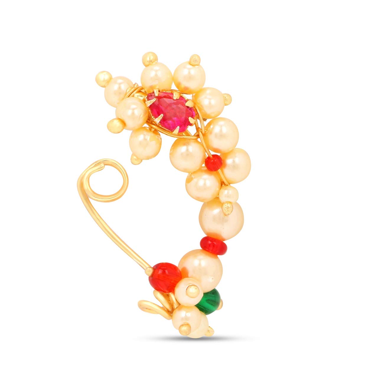 See full amazon price history chart for Parna Traditional Jewellery Gold Plated Nose Ring with Pearl Alloy and Artificial stone Non Piercing Maharashtrian Nath for women Girls Parna Traditional Jewellery Gold Plated Nose Ring with Pearl Alloy and Artificial stone Non Piercing Maharashtrian Nath for women Girls (B07B2F77L6) Amazon Price History, Amazon Price Tracker