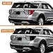 KUVR Pre-Cut Tailight Combo Reflector & Third Break Tint Kit Compatible with Ford Explorer 2020-2023 | Precision Cut Stretchable PPFVinyl Overlay Cover Wrap (Light Smoke)