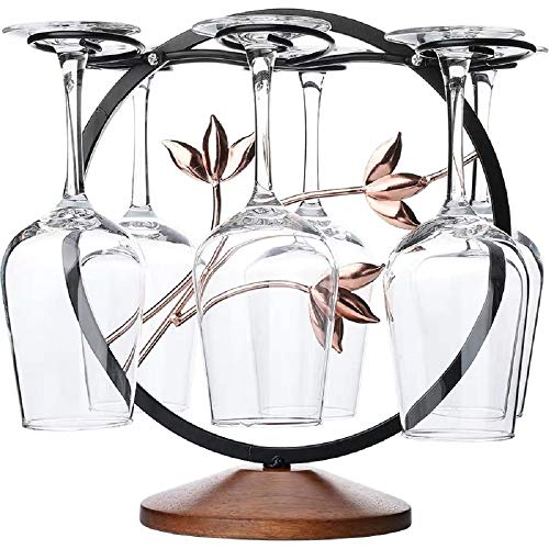 FIAMER Wine Glass Rack Stand-alone Metal Drying Stand - Kitchen Bar Decoration Multi-function Display Storage Holder for Table Top