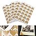 JIAYAN 120pc Retro Kraftpapier Eckaufkleber DIY Fotoalbum Handgemachte Foto Eckaufkleber für DIY Scrapbooking Bilderalbum-Italien,Gelb