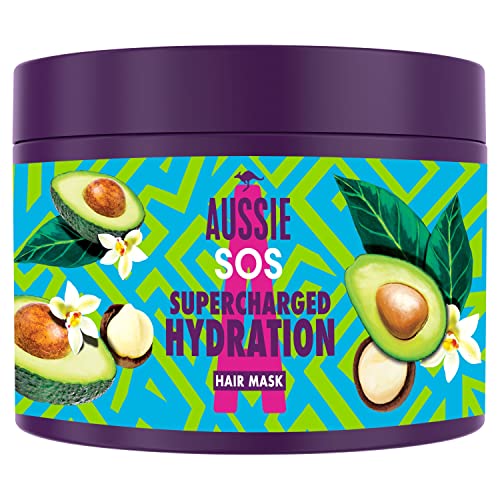 Aussie SOS Mascarilla Capilar Hidratante Con Superalimentos Australianos, 450ml