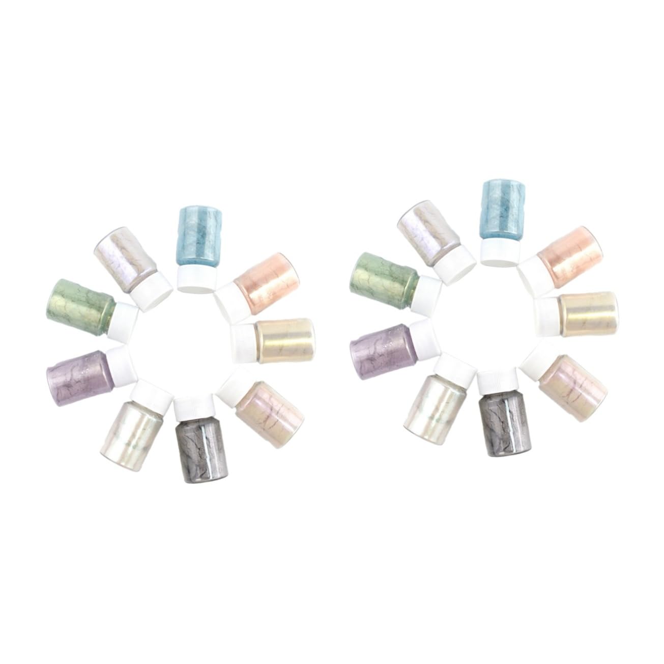 TEHAUX 18pezzi Mica Per Epossidica Coloranti Naturali Per Cosmetici e Te Set Iridescenti Per Artigianali e
