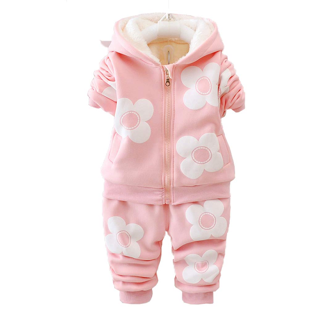 Ensemble 2 pièces Filles Chaudes Printemps et Automne Hiver en Molleton