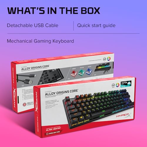 Alloy Origins Core, Tastiera Meccanica da Gaming Cablata, Illuminazione RGB, Telaio in Alluminio, 80 Milioni di Pressioni Garantite, Cavo USB-C, 3 Dispositivi Collegabili, Layout Inglese, Nera - Tastiera gaming - Immagine 9