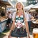 2Pcs Oktoberfest Apron,Couples Cooking Aprons German Dress Oktoberfest Costume German Outfits Party Oktoberfest Decorations Supplies for Men Women Couple Party Favor Gifts