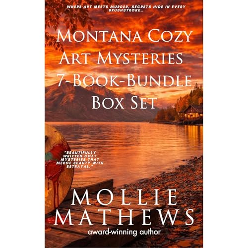 Montana Cozy Art Mysteries 7-Book-Bundle Box Set Audiolibro Por Mollie Mathews arte de portada