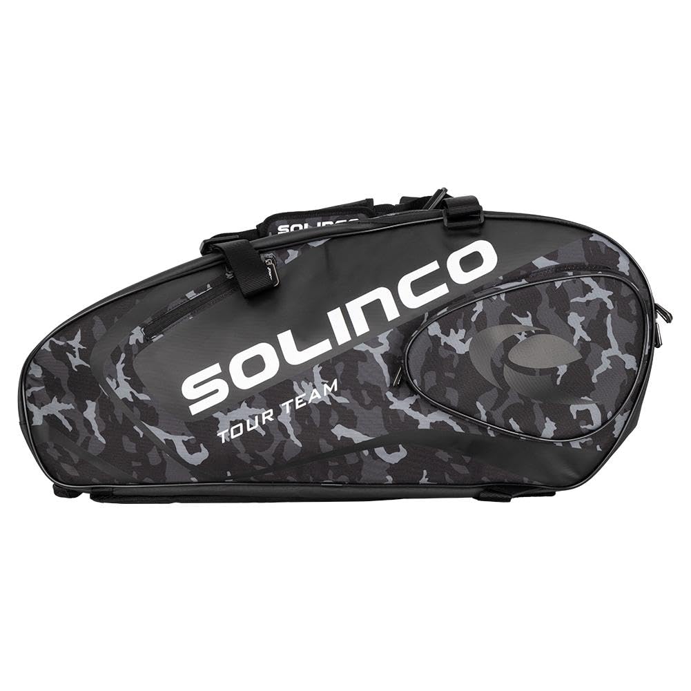 Solinco Black Camo 6 Pack Tennis Racquet Bag