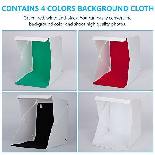 SLFC Folding Portable Lightbox Studio Photo Lighting Studio LED A Built-in dimmer Device 4 backdrops - //coolthings.us