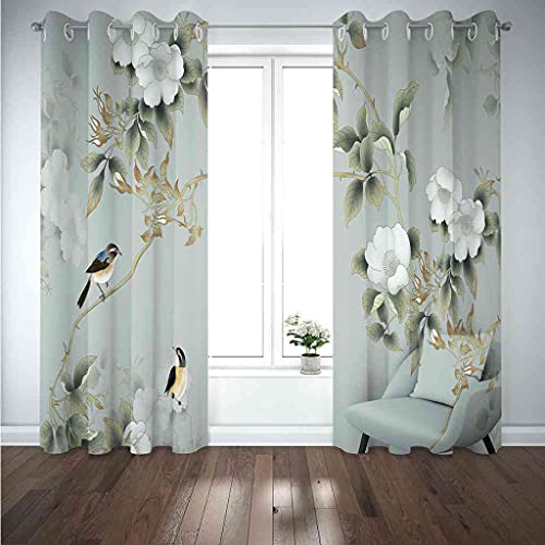 Rideau occultant thermique imprimé 3D oeillets 200x160 cm - 5