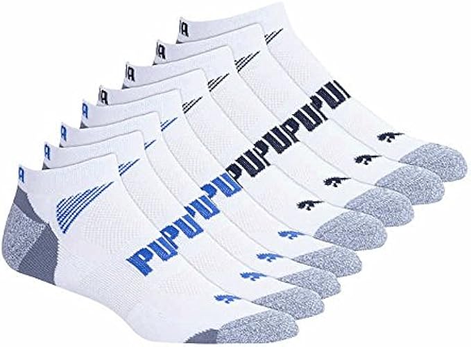 PUMA Mens No Show Socks,10 Pair