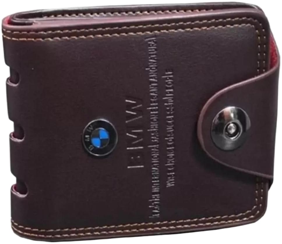 Men Evening/Party Brown Artificial Leather Money Clip (8 Card Slots)-Men’s Wallet and Card Holder with Secure Storage-image-16
