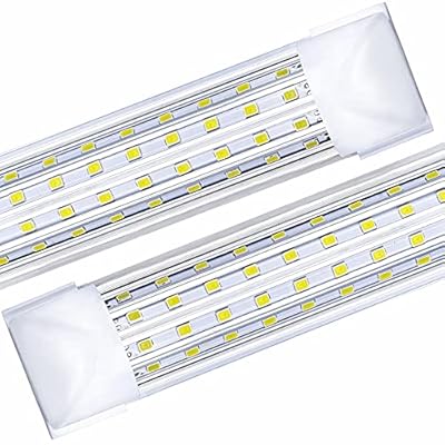 20-Pack 8FT LED Shop Light Fixture, 144W 6000K T8 Integrated LED Tube, 14500LM Super Bright, 4 Rows High Output Linkable Light Fixture 8 Foot with Plug for Garage, Workshop, Depot