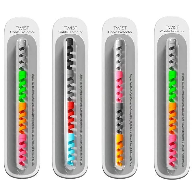 USB Silicon Protective Sleeve for All Kind of Wires | Flexible & Durable | Pack of 4(Each Pack Contain 4 pcs) | Multi $ Bazaar | Multicolor | Total 16 pcs (B0CZYMJK94) Amazon Price History, Amazon Price Tracker