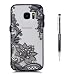 Produktbild Grandoin Galaxy S7 Hülle, 2 in 1 Ultra Dünne Schale Ultra Dünn Weich TPU Bumper Case Silikon Schutzhülle Handy Tasche für Samsung Galaxy S7 (Schwarzer Lotus)