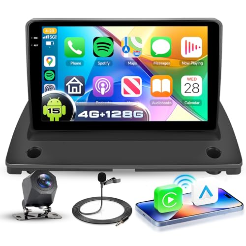 VECHTEL 4G+128G Autoradio Android 15 pour Volvo XC90 2004-2013, 9 Pouces in-Cell HD Écran Tactile avec Carplay Android Auto sans Fil, Radio Auto Soutien GPS...