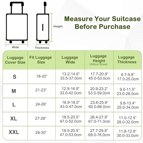 Pink Dino Suitcase Luggage Cover, Thick Suitcase Cover for Carry on Luggage Protector Fits 18-30 Inch Case3