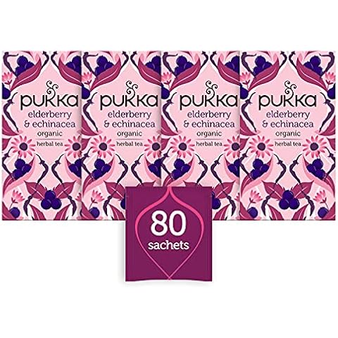 Pukka Herbs Elderberry and Echinacea Herbal Tea Cover