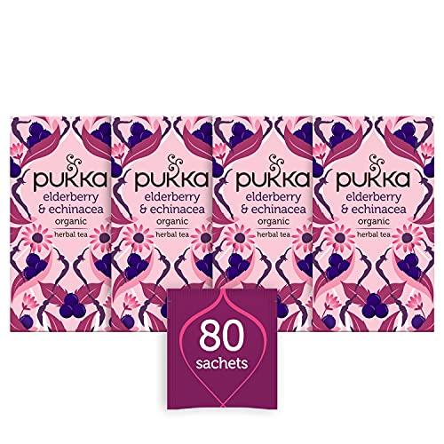 Pukka Herbs | Elderberry and Echinacea Organic Herbal Tea Box | I...
