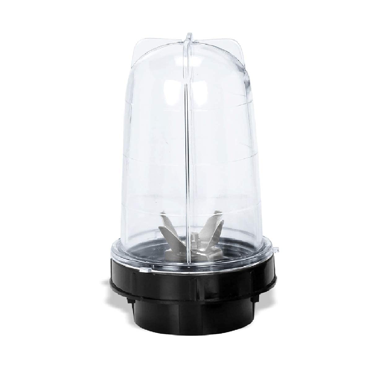 Bullet Jars 530ml, Black ABS Plastic, 2 Blades, Transparent Lid, Mixer Jar-image-10