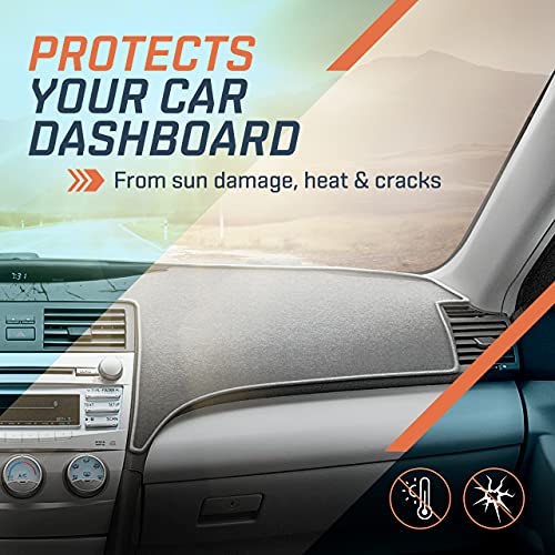 SAILEAD Car Dashboard Carpet Dash Board Cover Mat Compatible with Toyota Camry 2007,2008,2009,2010,2011 (Gray)