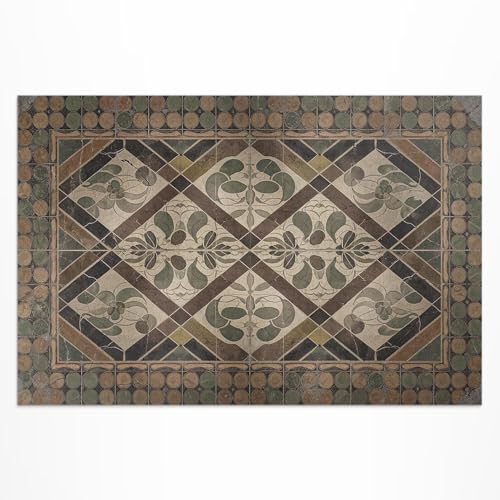 Tapis de terrasse haut de gamme en vinyle rectangle 80x120 cm design - 2