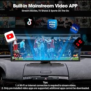 LAMTTO 11'' Wireless Carplay Screen with Net-Flix YouTube and Backup Camera — photo 3 of 6