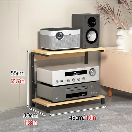 Support audio d'angle en métal pour meuble stéréo de bureau compact - 3