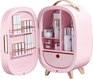 Mini Beauty Fridge Portable Professional Cosmetic Make-Up Fridge With Mirror For Skin Care