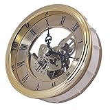 LoveinDIY Transparent Skeleton Clock Inserts (Diameter 97mm), DIY Clock Movement