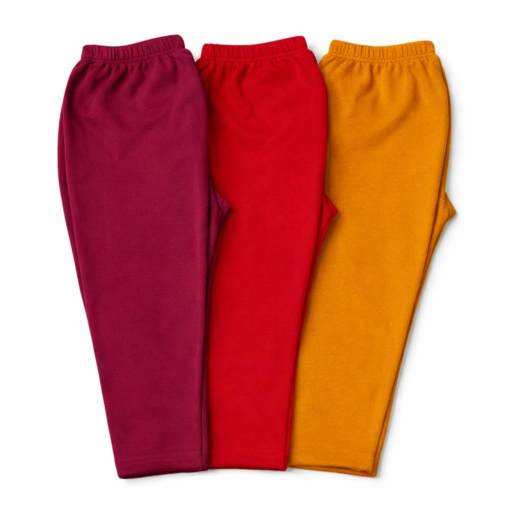 Women Winter Warm Leggings Pant Combo of 3 | Thick Fleece Cotton | High Waist Stretchable | Thermal Leggings for Women Office Wear-image-10