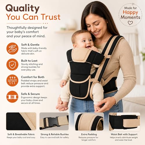 Image of Mommers Baby Carrier | Lightweight & Portable Infants Lounger for Supervised Use | Soft Fabric | Travel Friendly | 0-6 Months