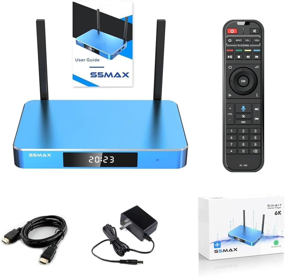 2024 New Super S5 MAX Bundle 6K TV Box6k Ultra HD with