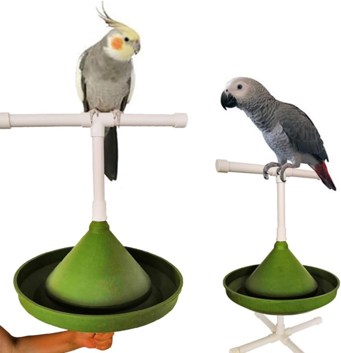 Parrot Stand Bowl Multi Function Climbing Stand for Small Birds
