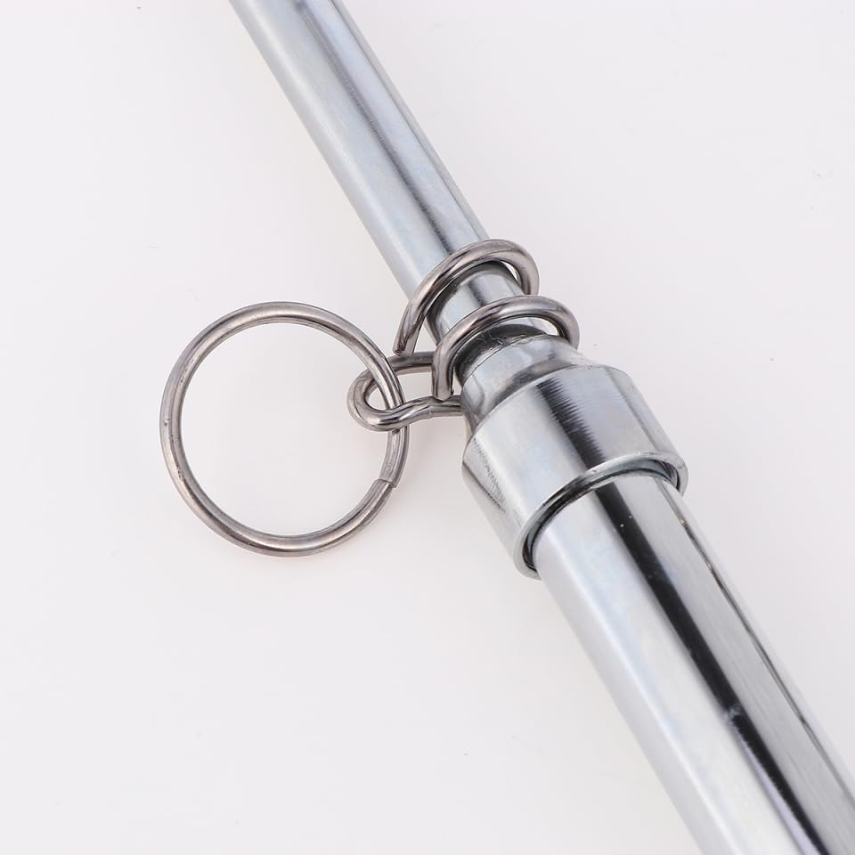 Analog Dial Tire Pressure Gauge Pencil Style Air Gage with Pocket Clip Chrome Plated Mechanical Tyre Checker for Car Motorcycle Bike SUV Rv ATV