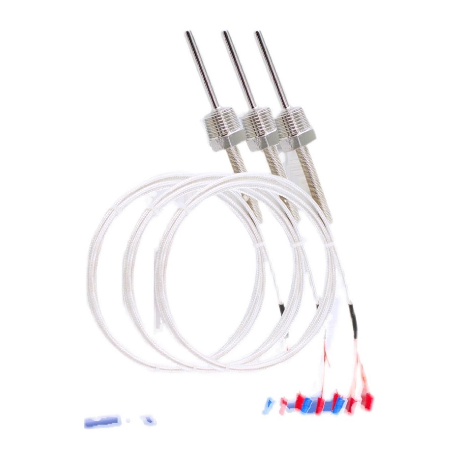Resistencia térmica WZP-291, Sensor de Temperatura Pt100, Resistencia térmica Fija de Dos Hilos/Tres Hilos de 4 Puntos(L=15m)