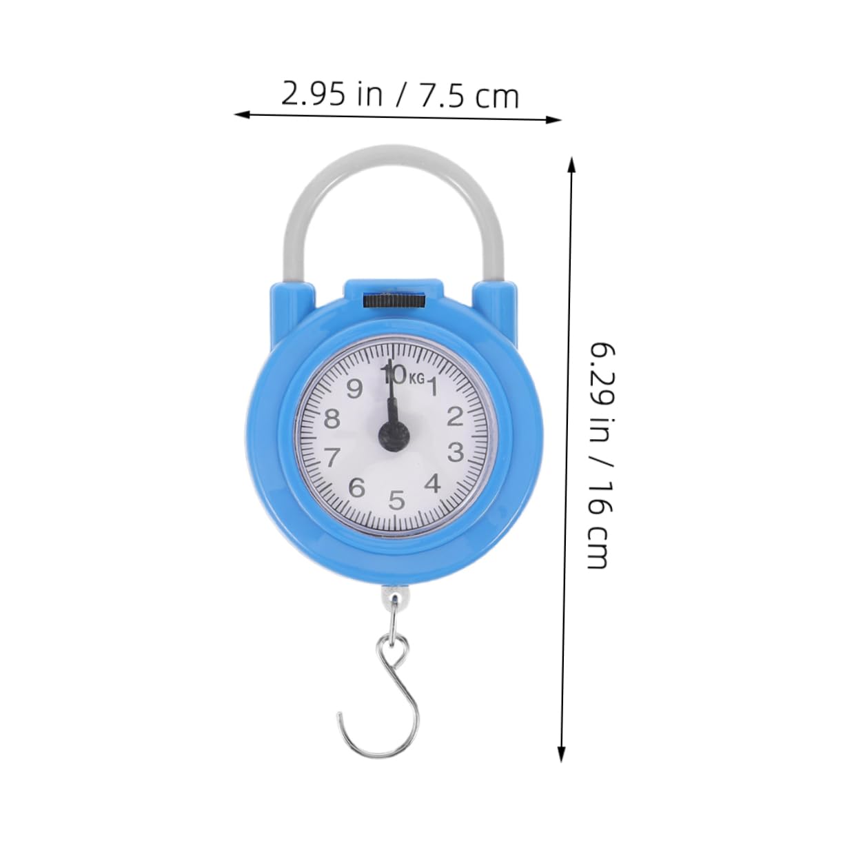 BESPORTBLE High Precision Portable Spring Scale with Hook Travel Weight Scale for Luggage Compact Design for Home and Outdoor Use