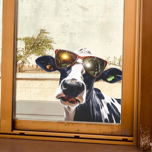 Vinilo decorativo 3D vaca negro y blanco para pared miniatura 6