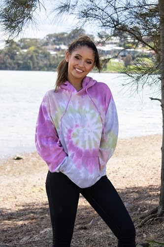 Image of Colortone Tie Dye Pullover Hoodies for Women and Men - Classic Fit Sweatshirts