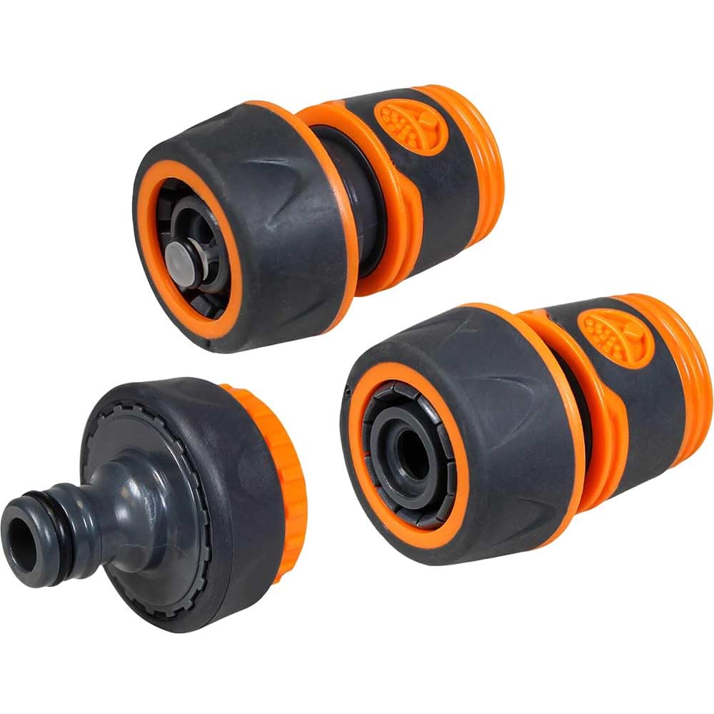Faithfull 3/4in Plastic Hose Fittings Kit, 3 Piece