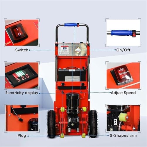 Elektryczny wózek wspinaczkowy na schody, wytrzymały, składany wózek wspinaczkowy, moc 1200 W, nośność 299 kg do przenoszenia ciężkich przedmiotów