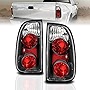 AmeriLite for 2000-2006 Toyota Tundra Standard | Access Cab Euro Black Replacement Brake Tail Lights Assembly Pair - Passenger and Driver Side