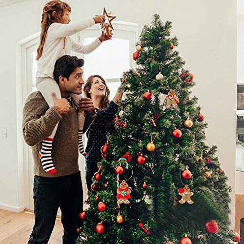 ABOOFAN 12 Pcs Enfeites de Pão de Gengibre de Plástico Enfeites de Gengibre de Plástico Pendurados E