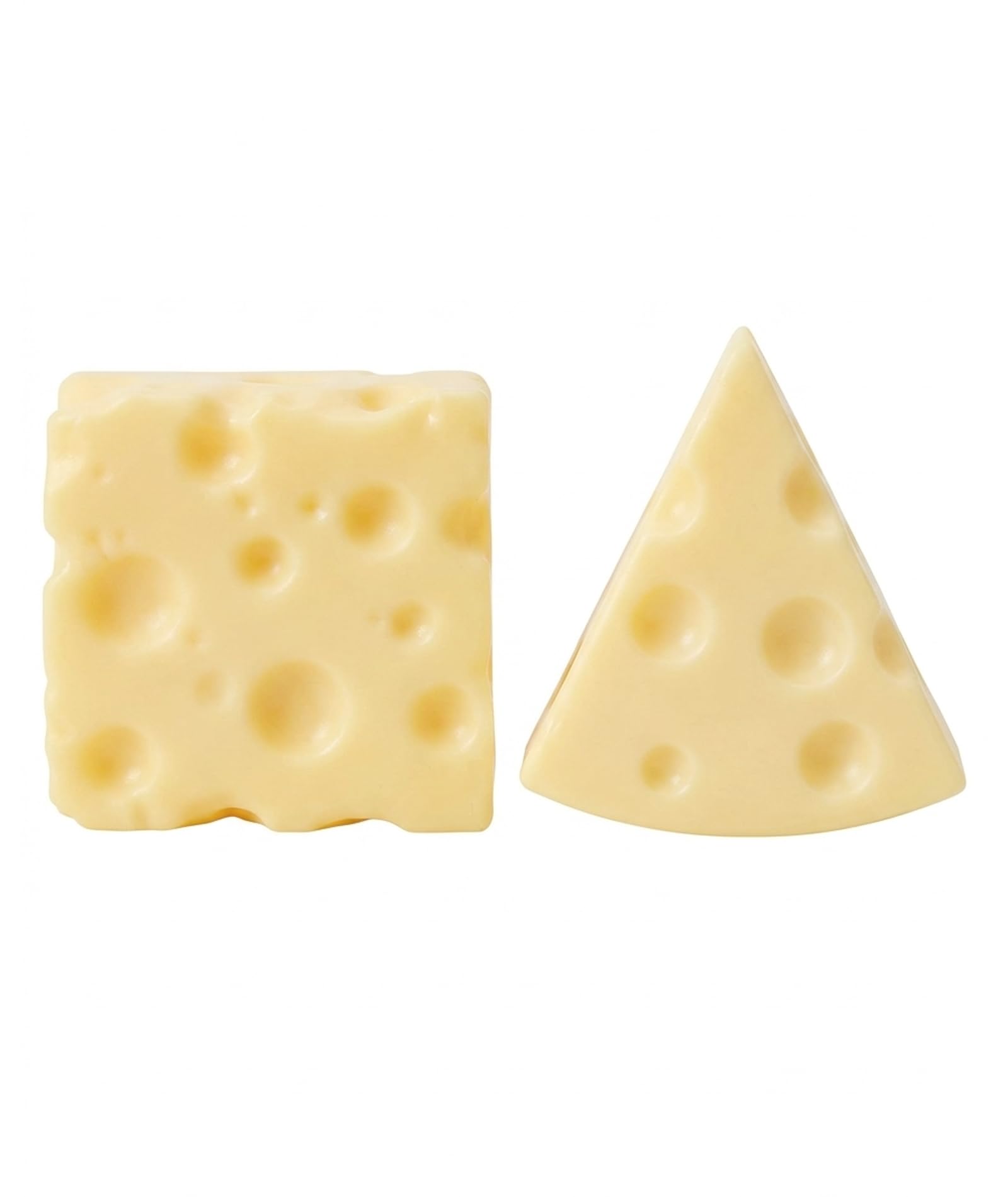 2Pcs Cheese Crust, Without Filler Material Cheese Squishy, Taba Squishy, Squishy Dumpling, Desktop Decor for Office and Home, Triangle and Square Cheese Shapes Can be Done by Yourself with DIY-image-13