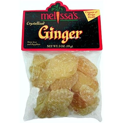Melissa's Crystallized Ginger, 3 Packages (3 oz) Cover