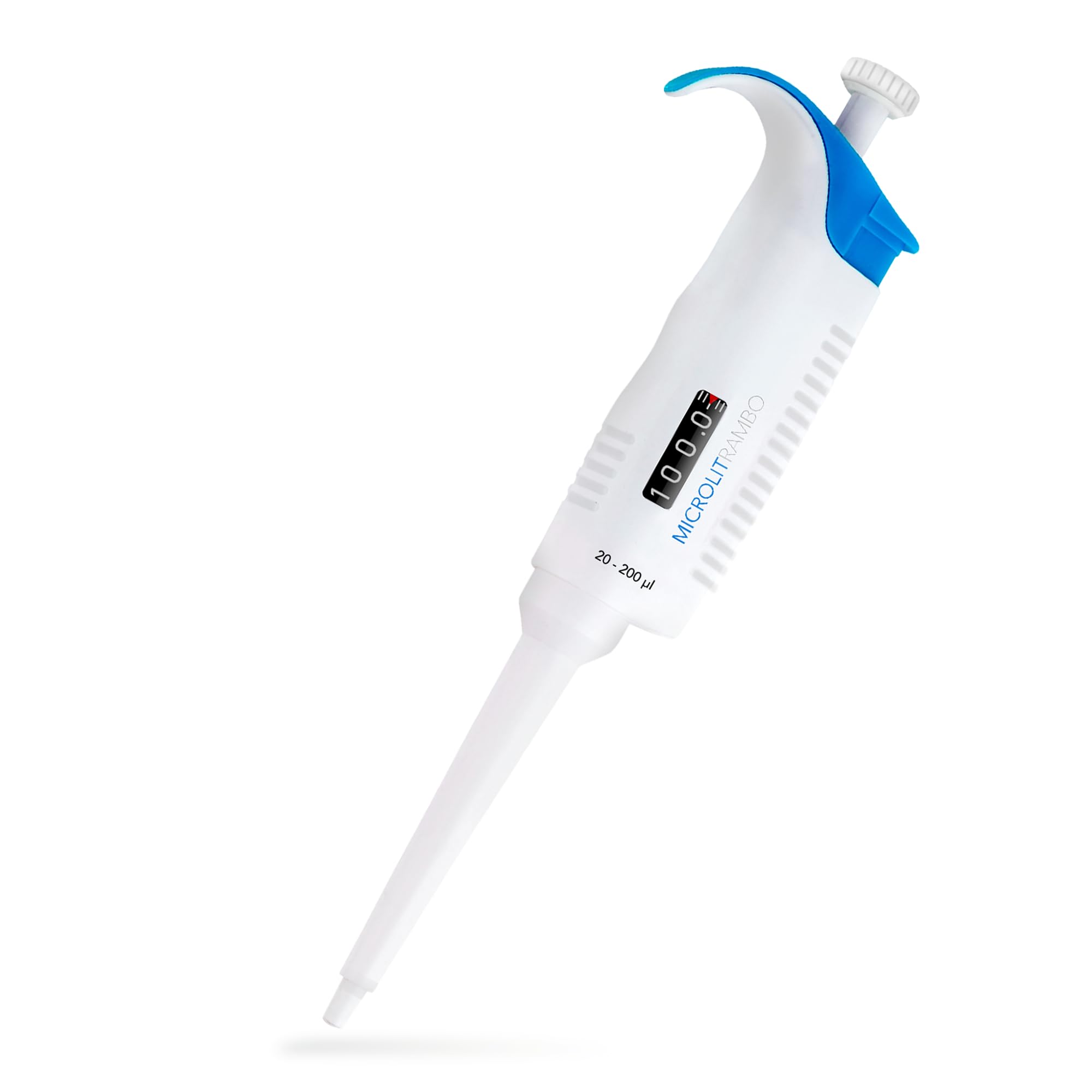 Microlit Micropipeta de laboratorio: micro pipeta de volumen ajustable de un canal con pipeta totalmente autoclavable (20-200ul)