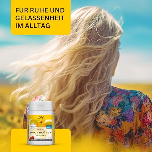 Lemon Pharma Original Bachblüten Kaugummi Notfall Nr. 39, 2 x 60 g, Vegan und Zuckerfrei