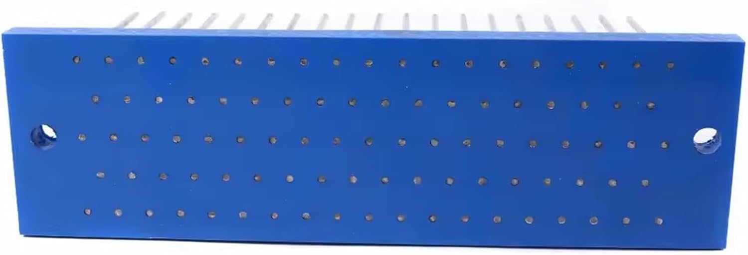 Hair Hackle with 93 Pcs Needles for Combing Bulk Hair Human, Making Lace Wig Tools Weft Tools, Blue